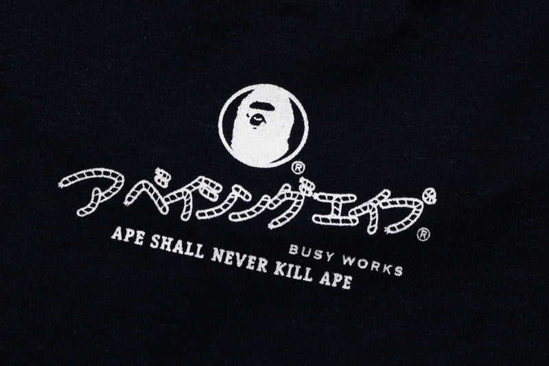 APE HEAD INDIGO TEE MENS