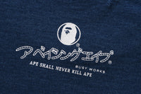 APE HEAD INDIGO TEE MENS