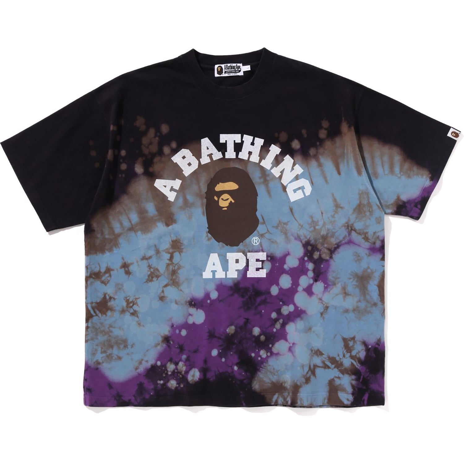 Bape Tie Dye Blue/Red T store Shirt