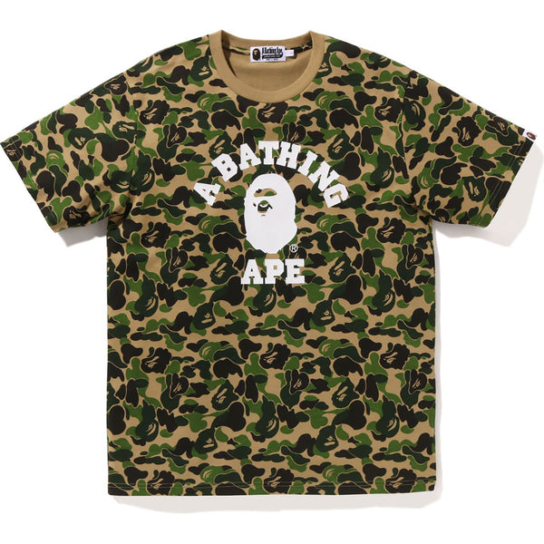 A BATHING APE アベイシングエイプ ABC カレッジ Tシャツ 白 A BATHING APE tシャツ ABC CAMO COLLEGE TEE メンズ レディース