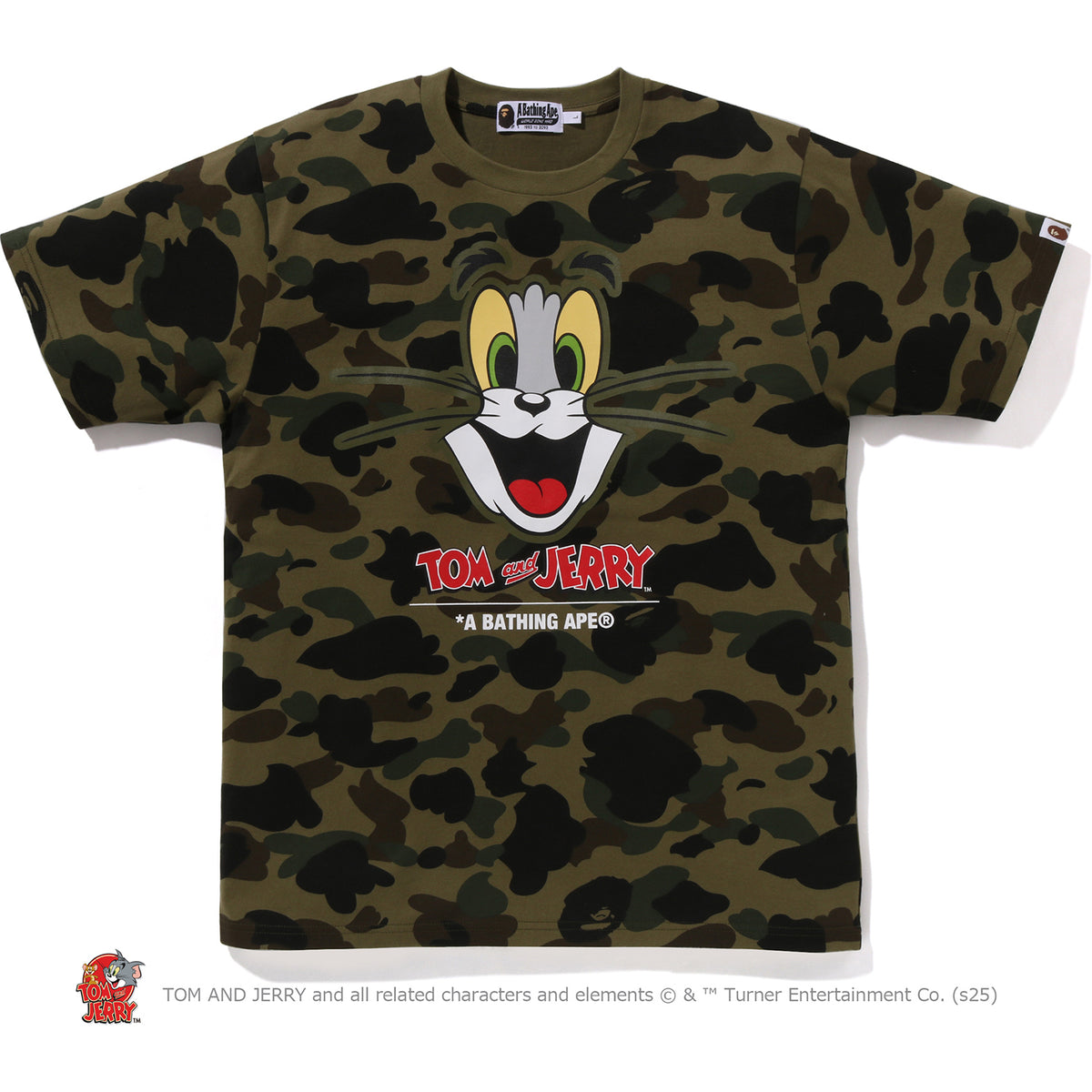 BAPE X TOM AND JERRY 85TH -  1ST CAMO TEE MENS