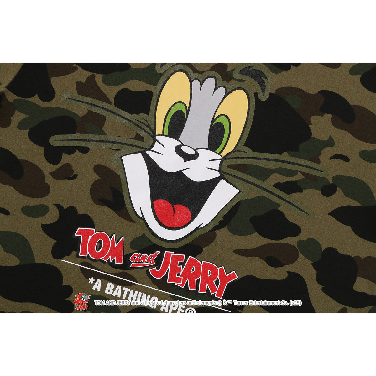 BAPE X TOM AND JERRY 85TH -  1ST CAMO TEE MENS