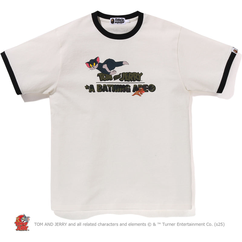 BAPE X TOM AND JERRY 85TH - RINGER TEE MENS