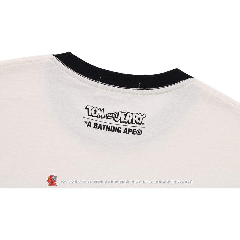 BAPE X TOM AND JERRY 85TH - RINGER TEE MENS