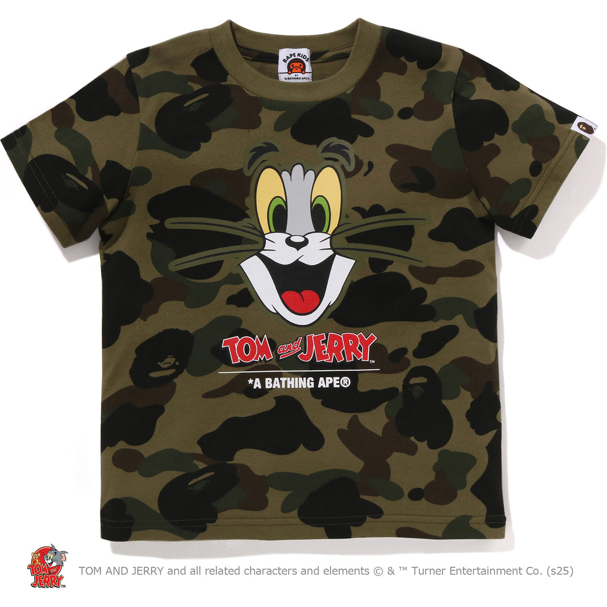 BAPE X TOM AND JERRY 85TH -  1ST CAMO TEE KIDS