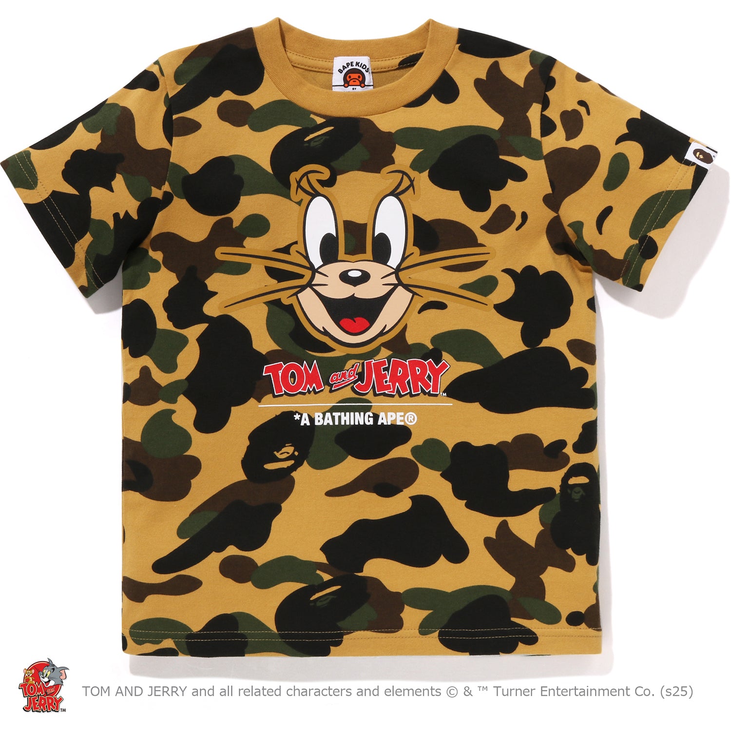 BAPE カモ柄 Tシャツ 2XL A BATHING APE 日本製 迷彩 白プリント