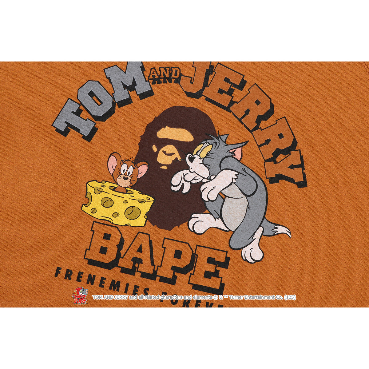 BAPE X TOM AND JERRY 85TH -  RELAXED FIT SWEAT TEE KIDS