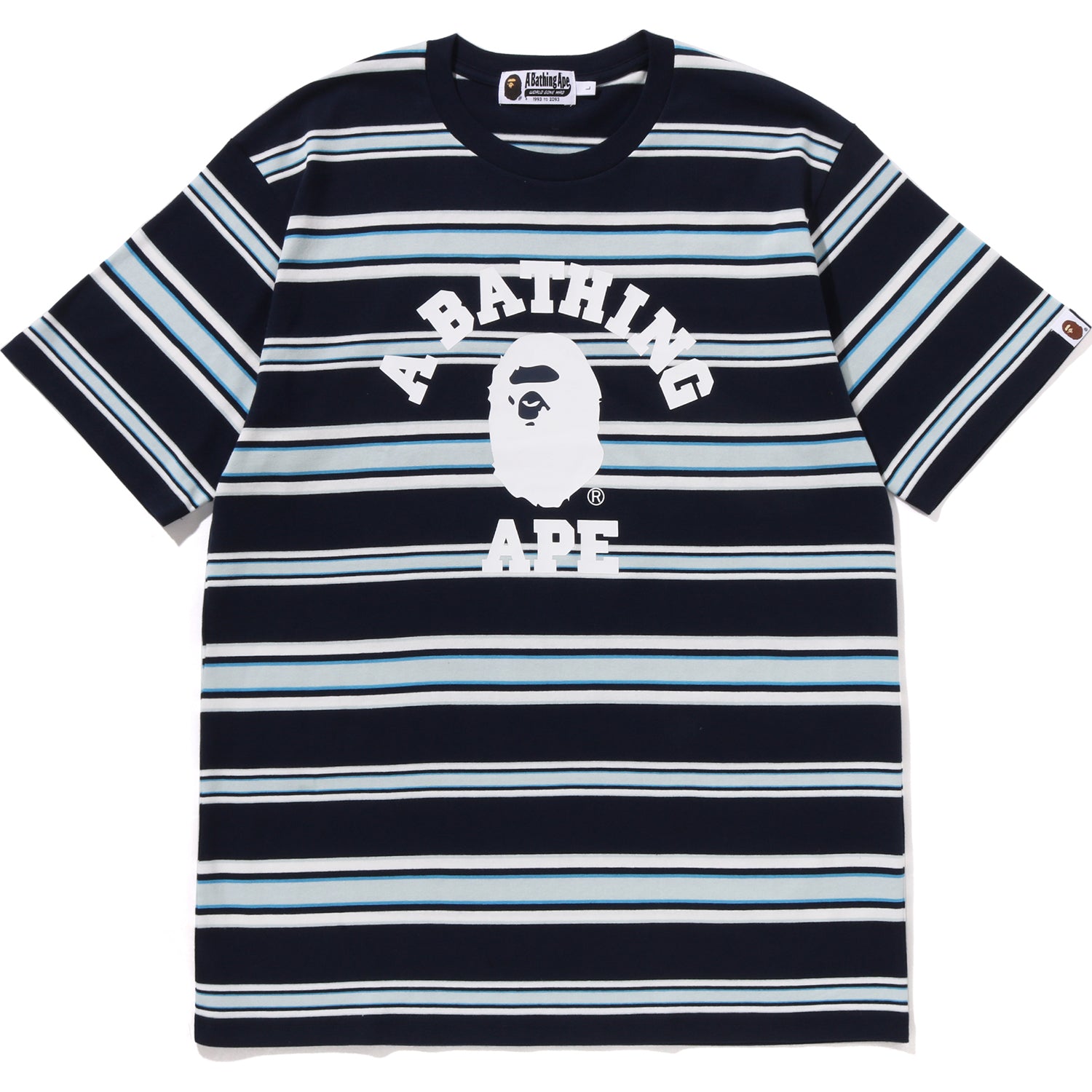 NEW★【A BATHING APE】COLLEGE STRIPE TEE Tシャツ BAPE MENS APE HEAD COLLEGE STRIPE TEE – us.bape.com