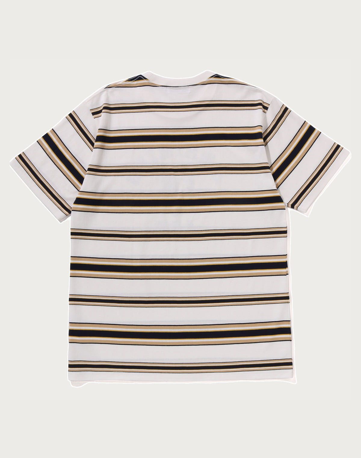 BAPE MENS APE HEAD COLLEGE STRIPE TEE
