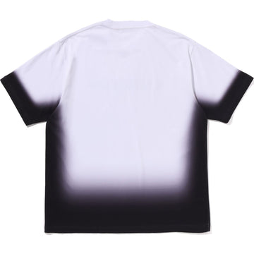 SPRAY PRINT BATHING APE LOGO RELAXED FIT TEE MENS