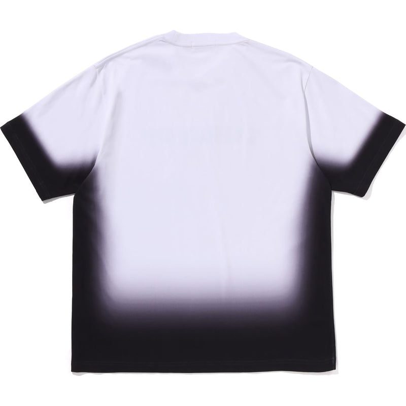 SPRAY PRINT BATHING APE LOGO RELAXED FIT TEE MENS