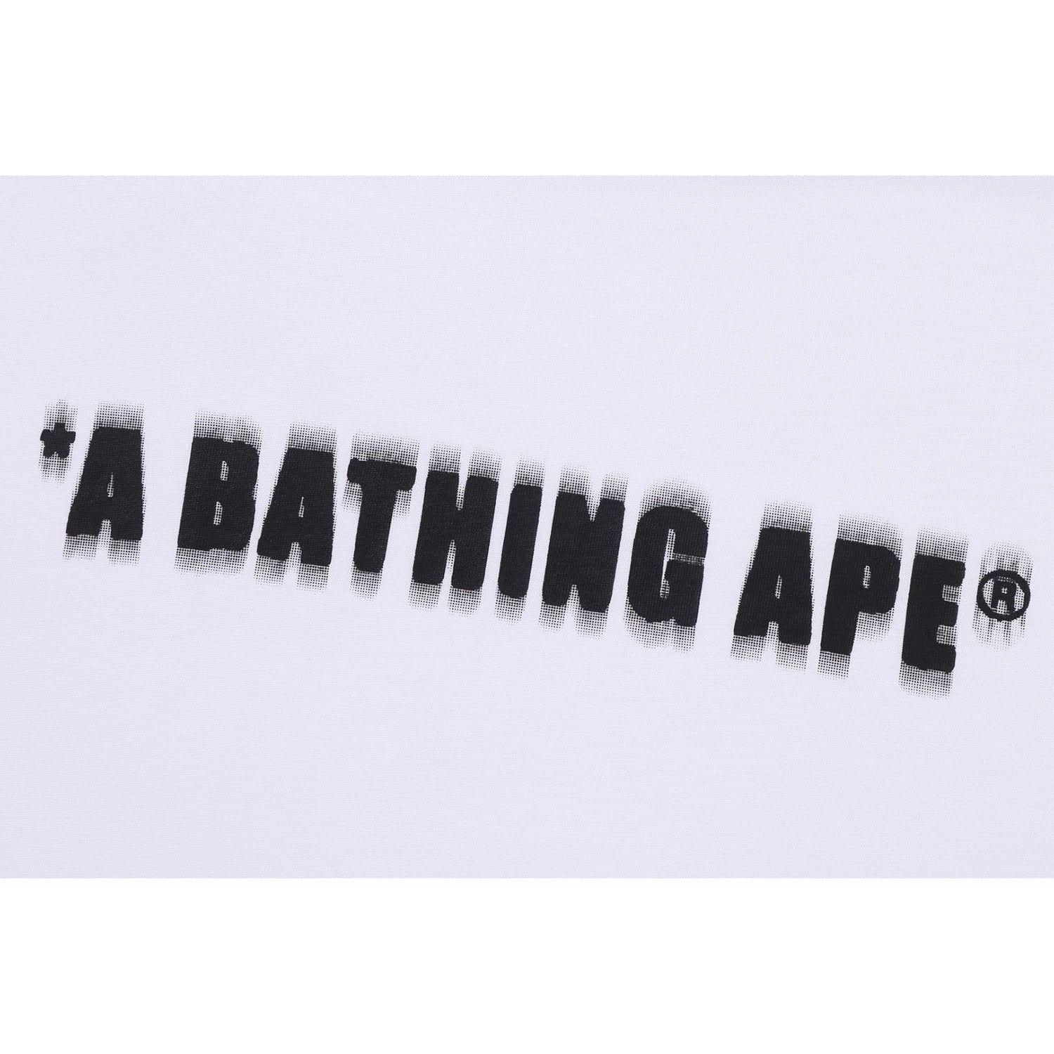 【A BATHING APE】SPRAY PRINT BATHING APE LOGO RELAXED FITTEE A BATHING APE Men's HAND DRAW GRAPHIC RELAXED FIT TEE