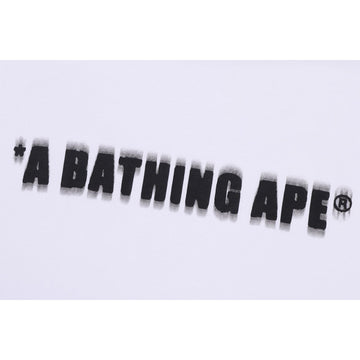 SPRAY PRINT BATHING APE LOGO RELAXED FIT TEE MENS