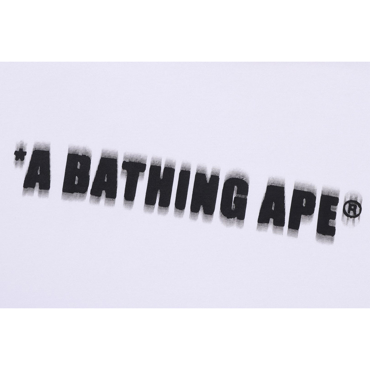 SPRAY PRINT BATHING APE LOGO RELAXED FIT TEE MENS