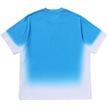 SPRAY PRINT BATHING APE LOGO RELAXED FIT TEE MENS