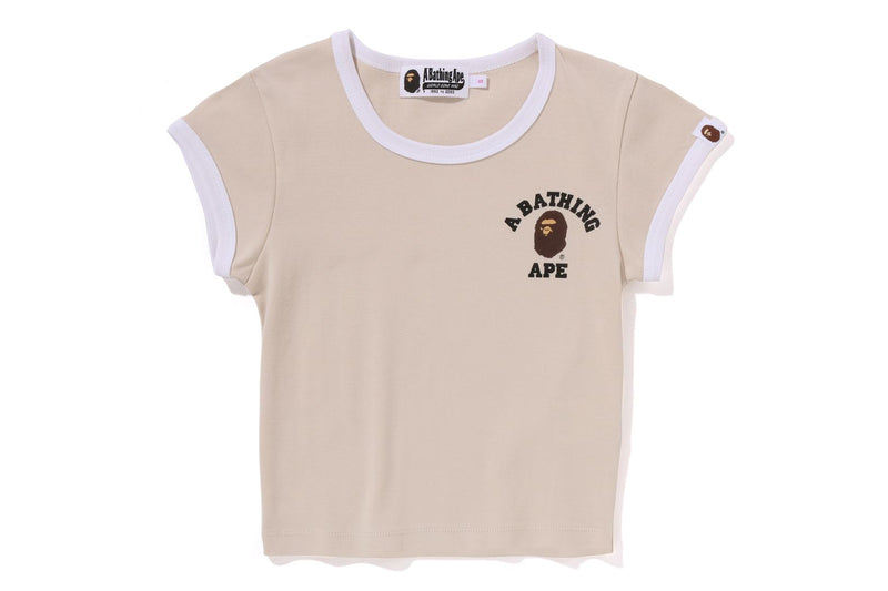 COLLEGE CROPPED TRIM TEE LADIES