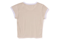 COLLEGE CROPPED TRIM TEE LADIES