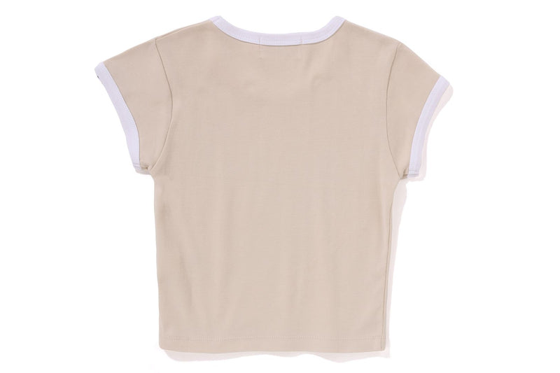 COLLEGE CROPPED TRIM TEE LADIES