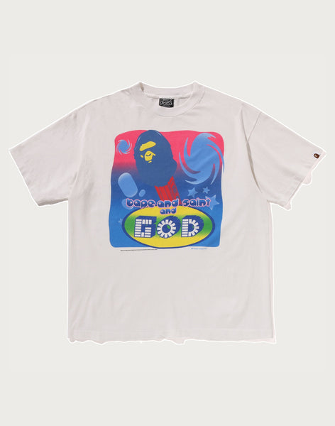 BAPE X SAINT MXXXXXX GOD TEE MENS – us.bape.com