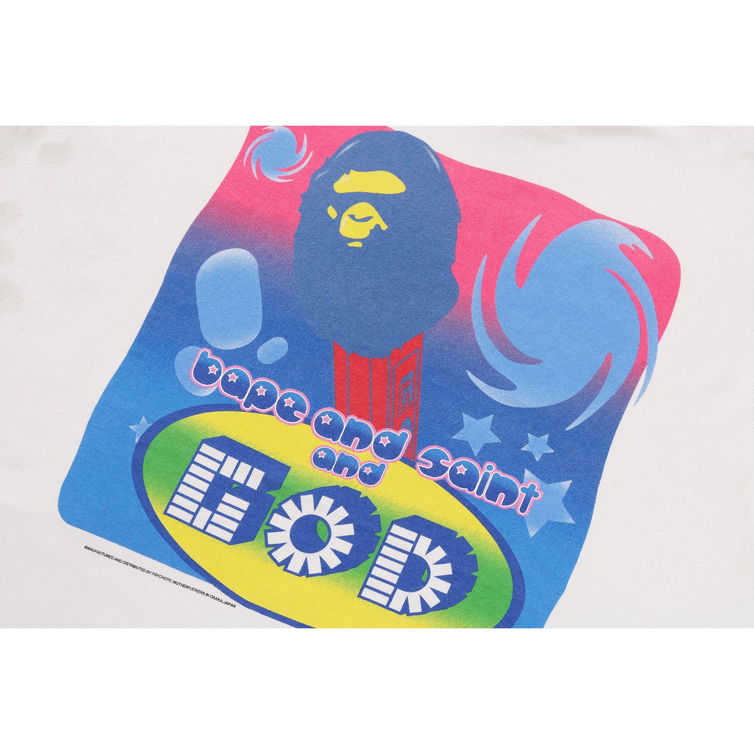 BAPE X SAINT MXXXXXX GOD TEE MENS