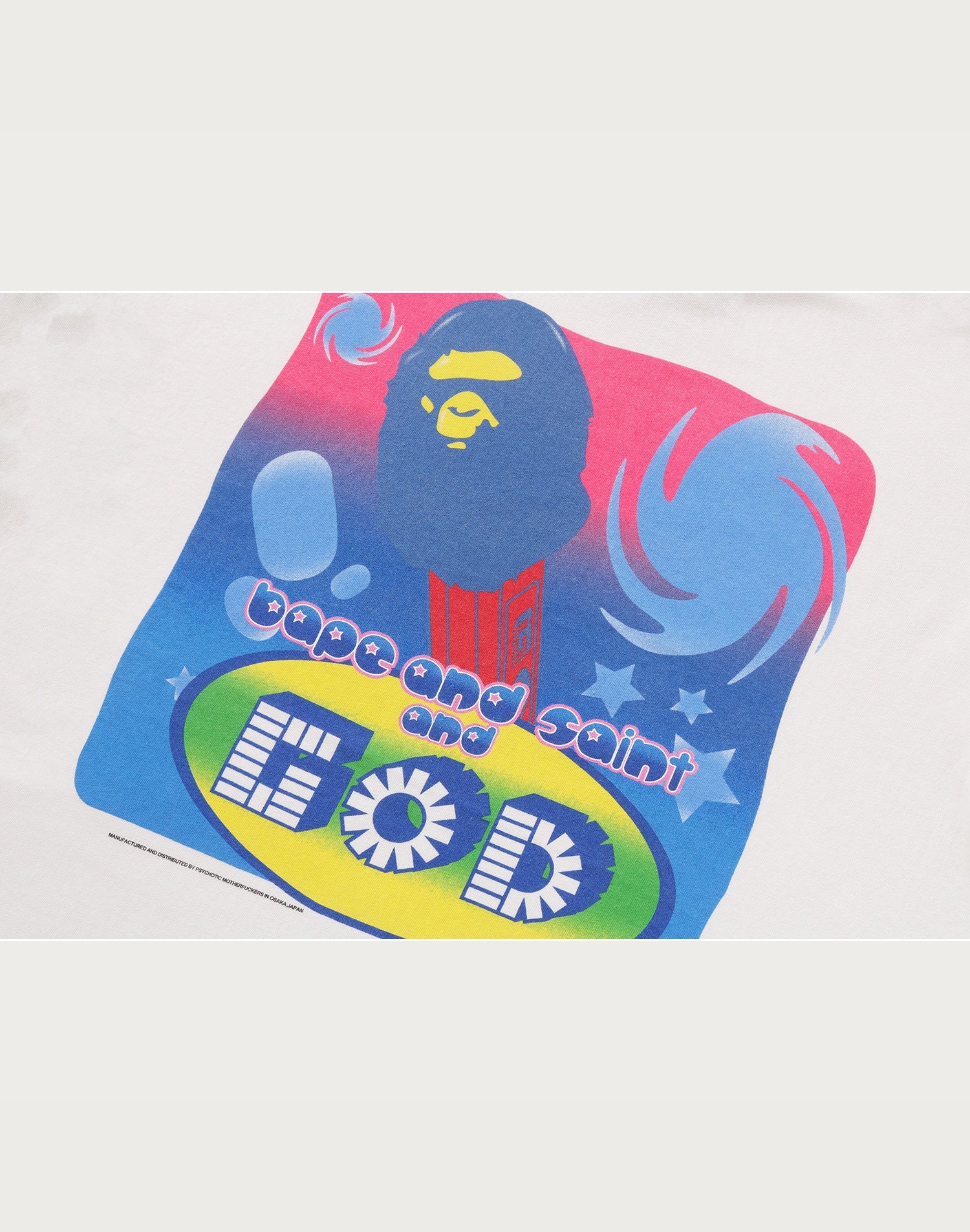 BAPE X SAINT MXXXXXX GOD TEE MENS
