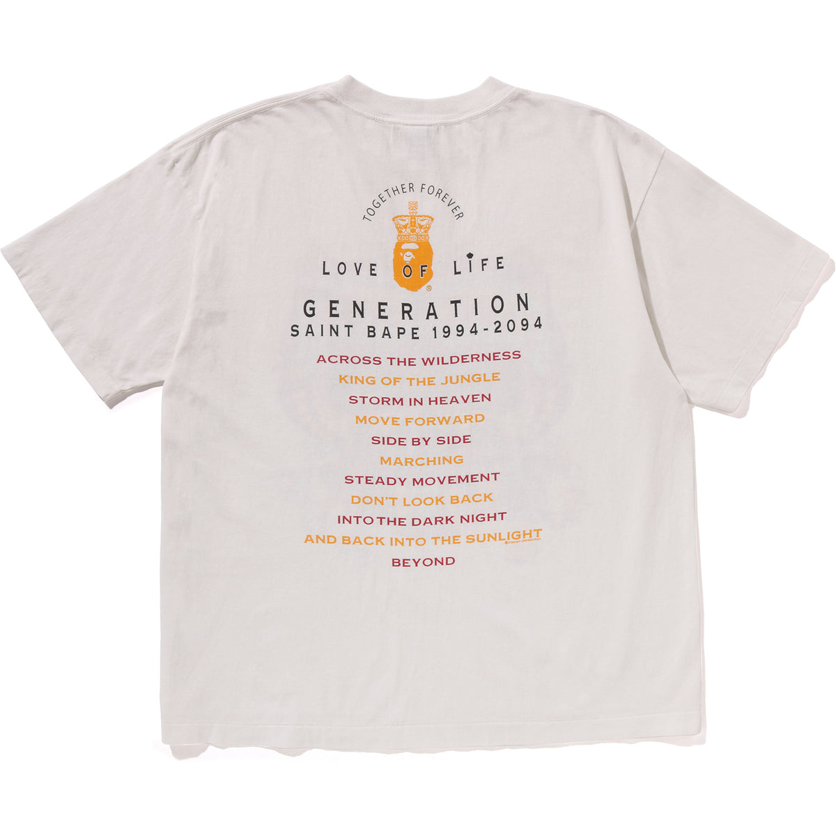 BAPE X SAINT MXXXXXX GENERATION TEE MENS