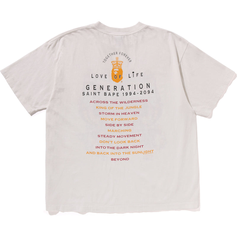 BAPE X SAINT MXXXXXX GENERATION TEE MENS