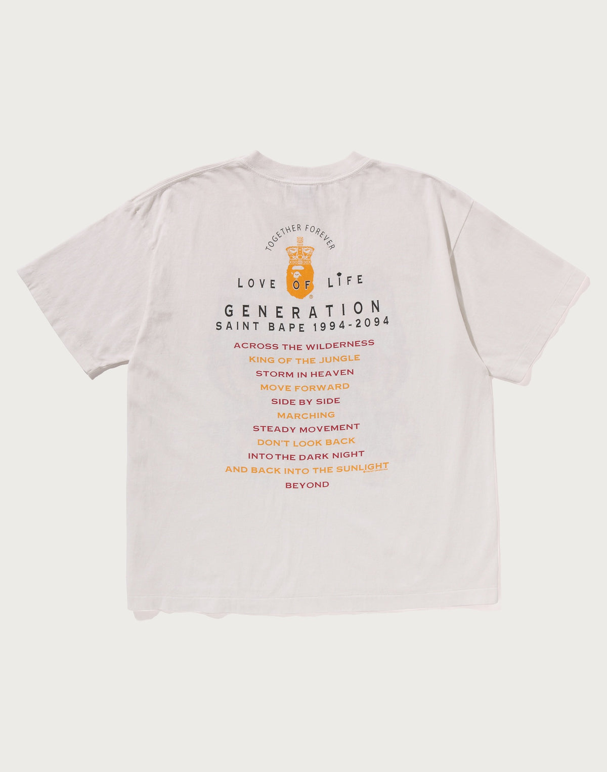 BAPE X SAINT MXXXXXX GENERATION TEE MENS