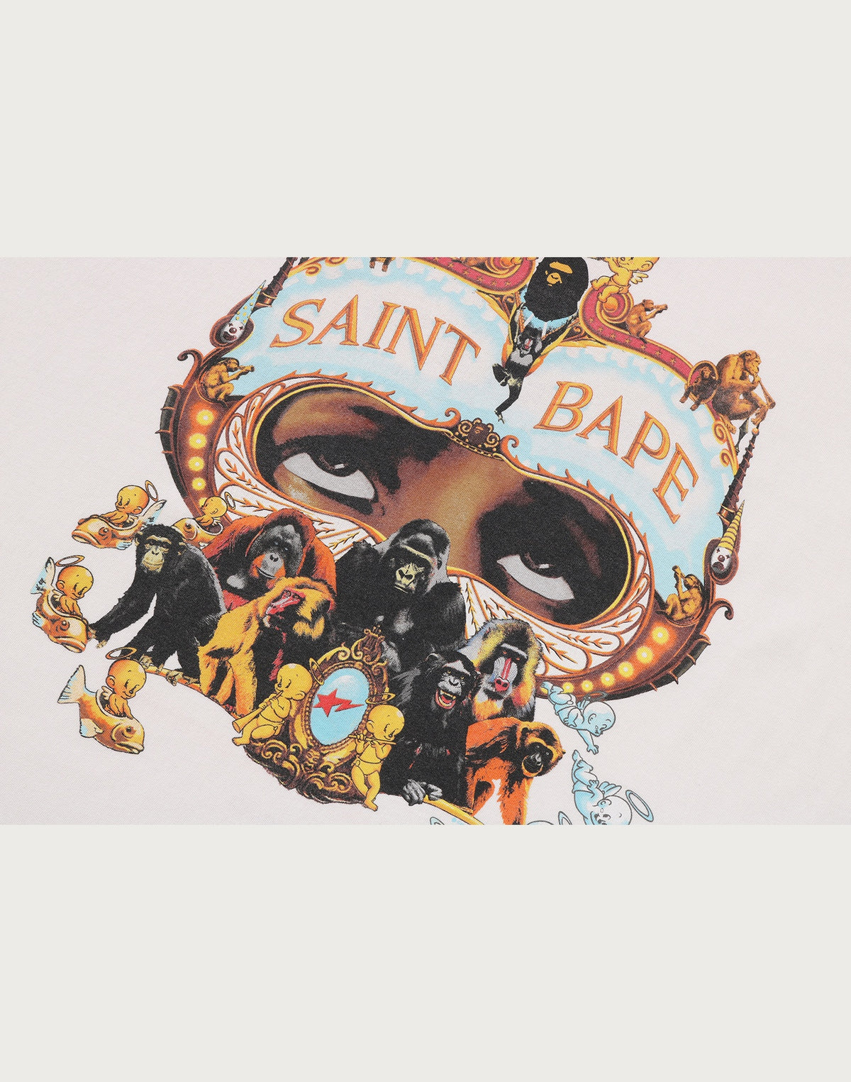 BAPE X SAINT MXXXXXX GENERATION TEE MENS