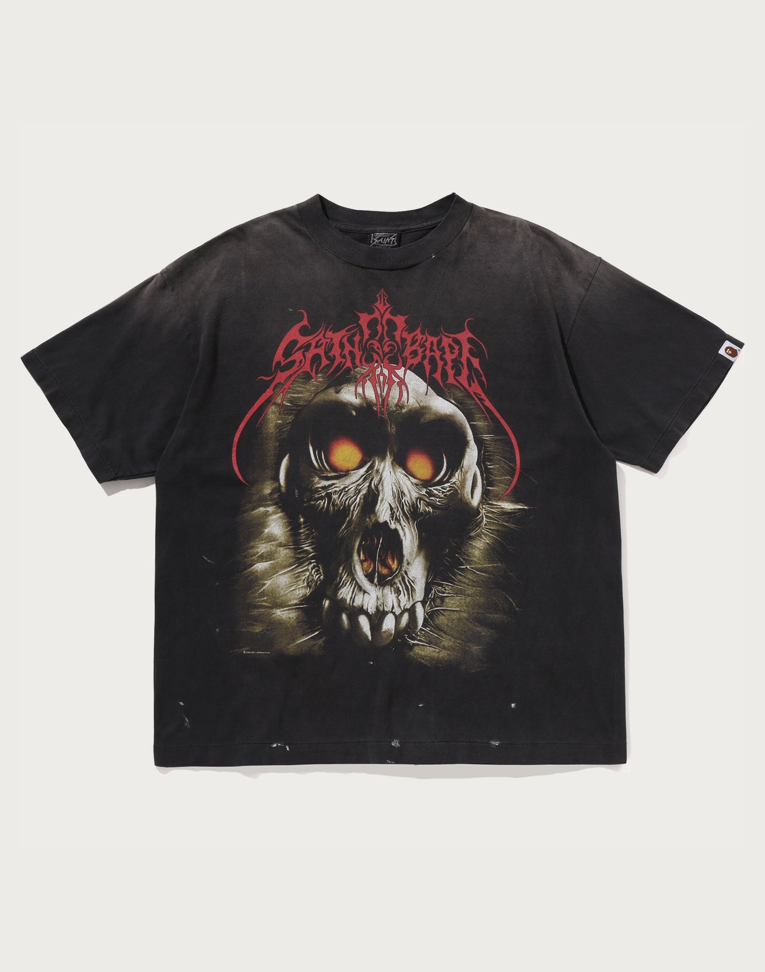 BAPE X SAINT MXXXXXX SAINT BAPE TEE MENS