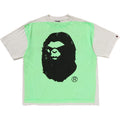 BAPE X SAINT MXXXXXX MAD FACE HANDPRINTING TEE MENS
