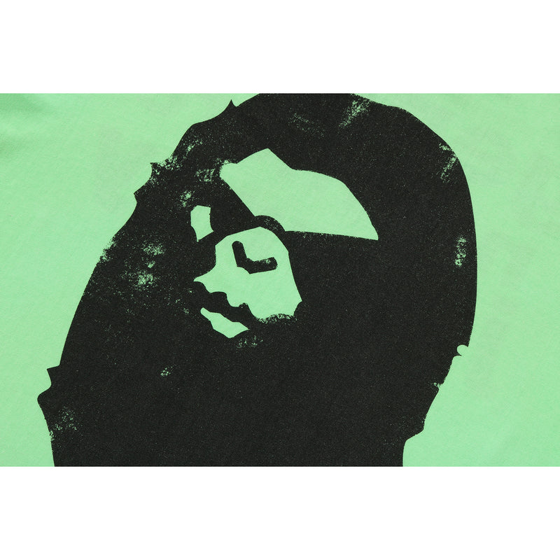 BAPE X SAINT MXXXXXX MAD FACE HANDPRINTING TEE MENS
