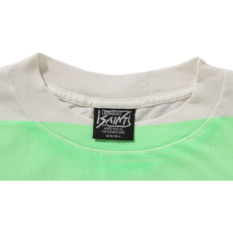 BAPE X SAINT MXXXXXX MAD FACE HANDPRINTING TEE MENS