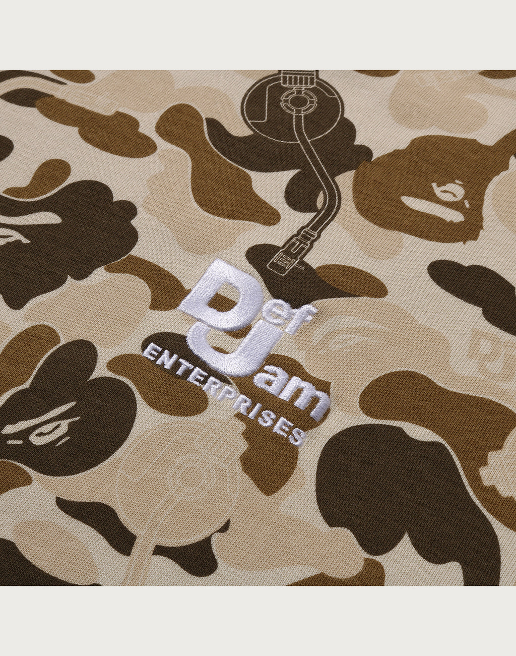 BAPE X DEF JAM CAMO RELAXED FIT TEE MENS