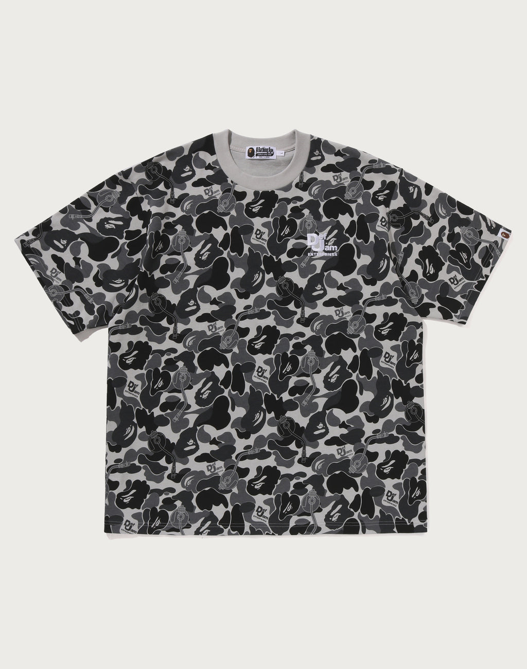 BAPE X DEF JAM CAMO RELAXED FIT TEE MENS