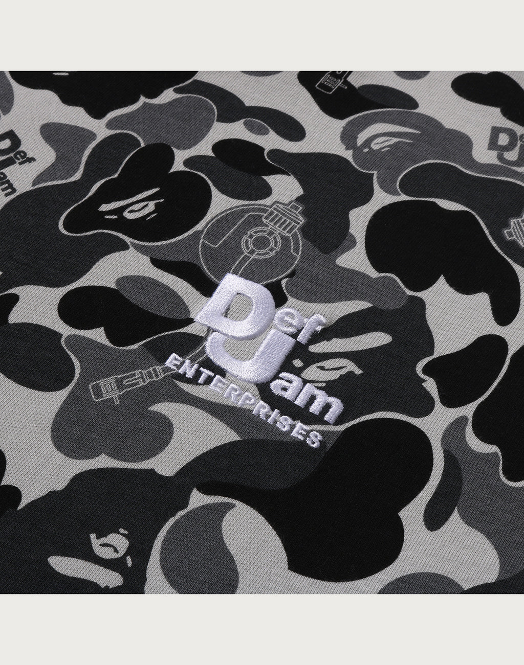 BAPE X DEF JAM CAMO RELAXED FIT TEE MENS