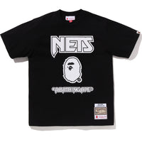 BAPE X M&N NBA - NEW JERSEY NETS TEE MENS