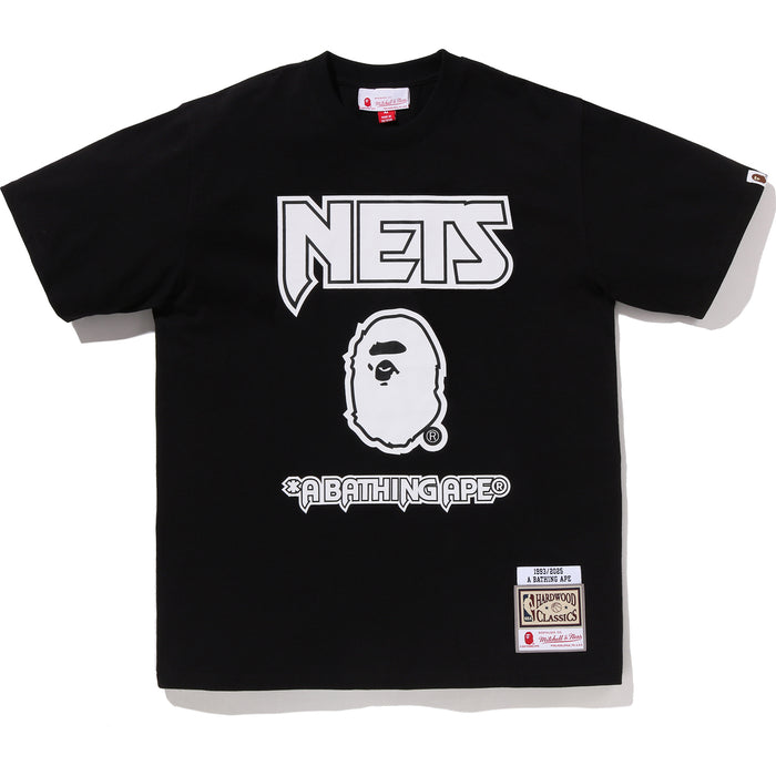 BAPE X M&N NBA - NEW JERSEY NETS TEE MENS