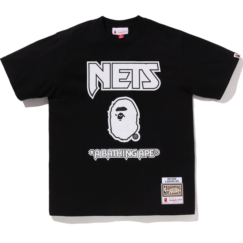 BAPE X M&N NBA - NEW JERSEY NETS TEE MENS
