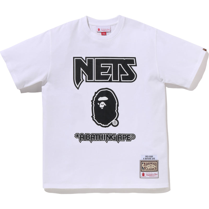 BAPE X M&N NBA - NEW JERSEY NETS TEE MENS