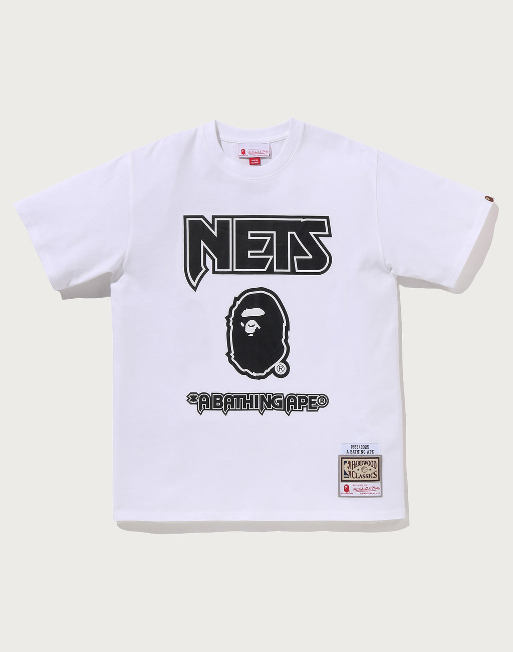 BAPE X M&N NBA - NEW JERSEY NETS TEE MENS