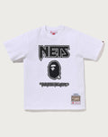 BAPE X M&N NBA - NEW JERSEY NETS TEE MENS