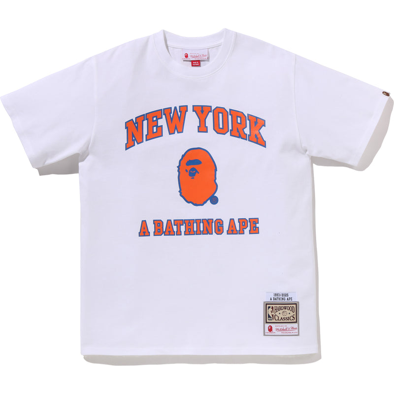 BAPE X M&N NBA - NEW YORK KNICKS TEE MENS