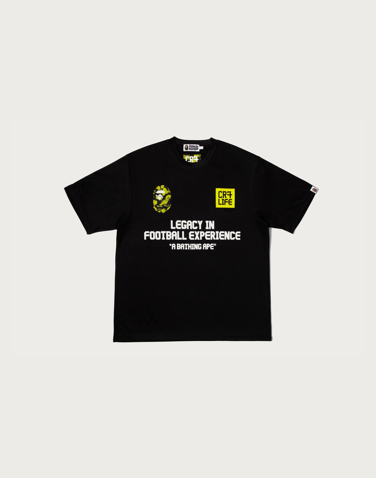 BAPE X CR7 LIFE MULTI LOGO POLY RELAXED FIT JERSEY MENS