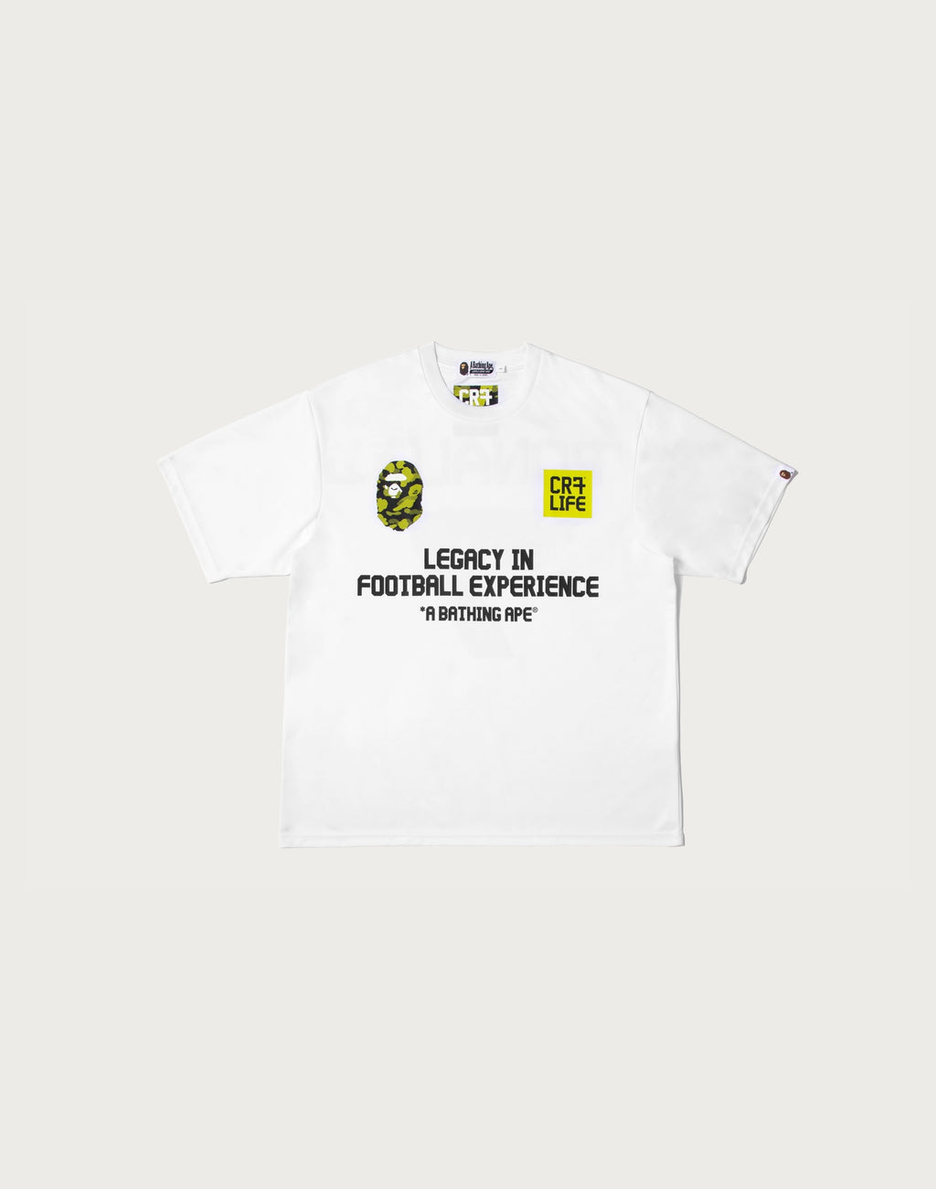 BAPE X CR7 LIFE MULTI LOGO POLY RELAXED FIT JERSEY MENS