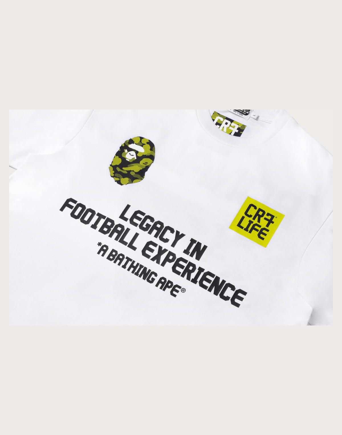 BAPE X CR7 LIFE MULTI LOGO POLY RELAXED FIT JERSEY MENS