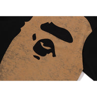 BLEACHED BIG APE HEAD RELAXED FIT TEE MENS