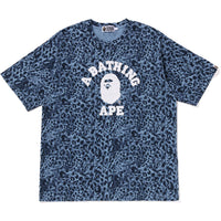 WILD LEOPARD PATTERN COLLEGE RELAXED FIT TEE MENS