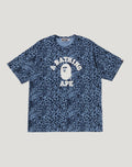 WILD LEOPARD PATTERN COLLEGE RELAXED FIT TEE MENS