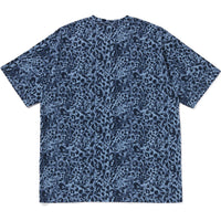 WILD LEOPARD PATTERN COLLEGE RELAXED FIT TEE MENS
